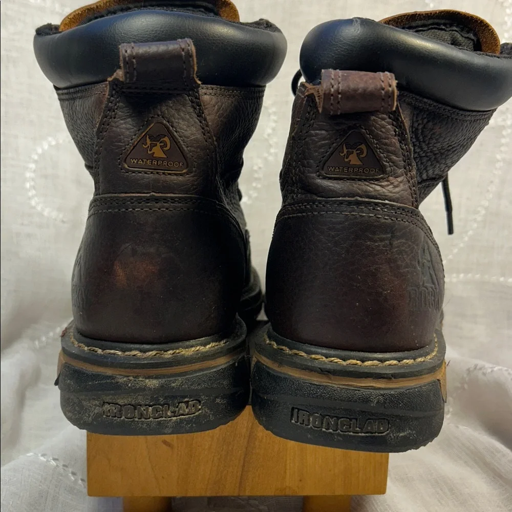 Rocky Ironclad leather waterproof lace up boots almost NEW